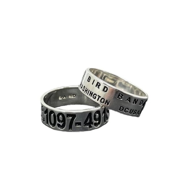 Jewelry - Sterling Silver Duck Band Ring Unisex Size 7 Hunter Waterfowl Wedding Wide New